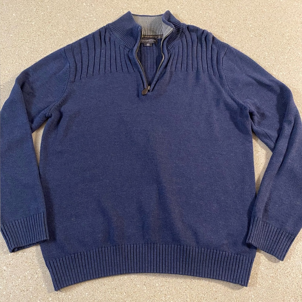 Covington Men’s Quarter Zip Sweater | Size M
